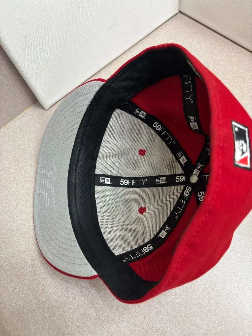 New Era Red Toronto Blue Jays 59FIFTY Fitted Hat Baseball Cap Cooperstown 7 1/4